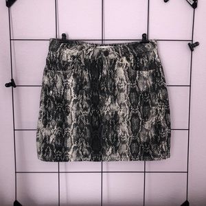 Zara snake print skirt